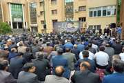 حضور کارمندان دامپزشکی در بزرگداشت شهادت رئیس جمهور و هیئت همراه در استانداری لرستان