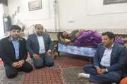 عیادت مدیر کل دامپزشکی و هیئت همراه از همکار مصدوم در اشترینان