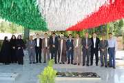 تجدید میثاق سرپرست جدید دامپزشکی لرستان با شهدای جنگ رمضان 