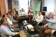 دیدار مهندس عسگری وهمراهان بافرمانده نیروی انتظامی شهرستان پلدختر