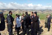 بازدید میدانی معاون عمرانی وزیرکشوراز روستای بزآب وخسارتهای ناشی ازسیل درشهرستان چگنی