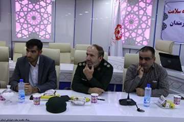 نشست فرماندهان پایگاههای حوزه سلامت باحضور فرمانده بسیج کارمندان استان