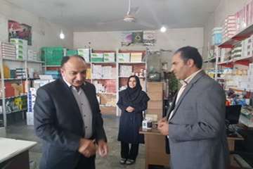 بازدید مدیرکل دامپزشکی استان از داروخانه های بخش خصوصی شهرستان پلدختر