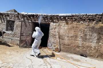 سمپاشی رایگان برعلیه بیماری تب کریمه کنگو 