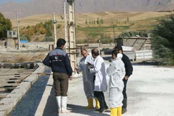 بازدید مدیر کل دفتر بهداشت و مدیریت بیماریهای آبزیان سازمان دامپزشکی کشور و مدیر کل دامپزشکی استان ل