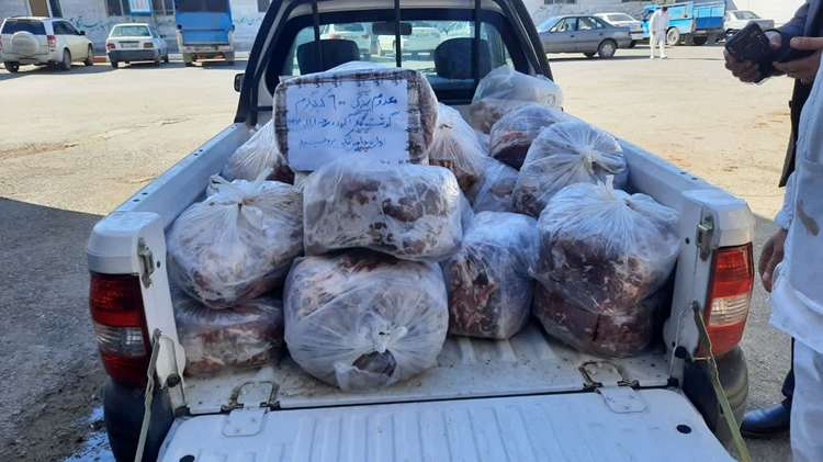  معدوم سازی ۶۰۰ کیلوگرم گوشت قرمز فاسد در شهرستان بروجرد 