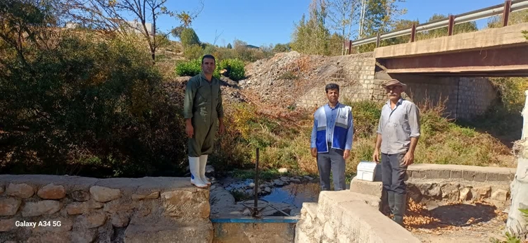 طرح پدافندی نمونه گیری از آب ورودی مزارع پرورش آبزیان چگنی