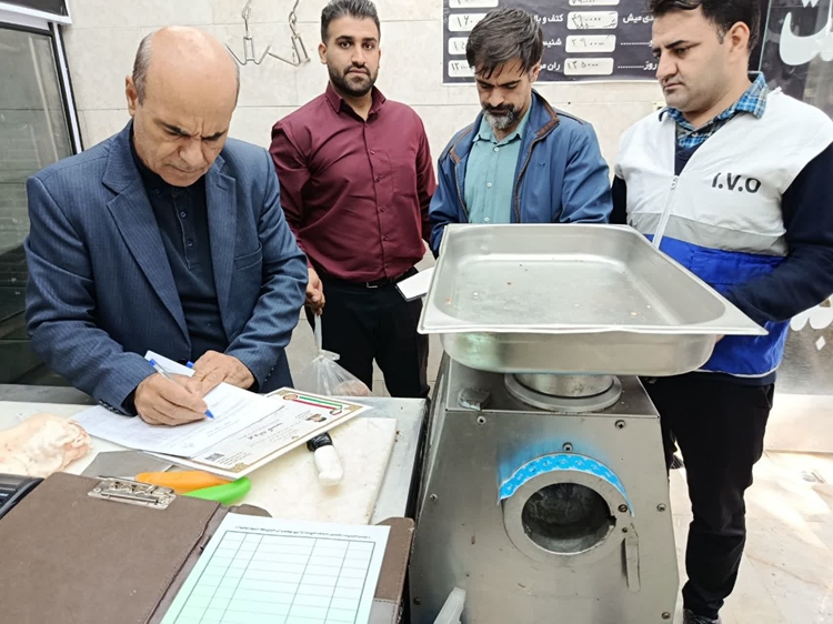 گشت مشترک نظارت بهداشتی روی مراکز عرضه مواد خام دامی الیگودرز